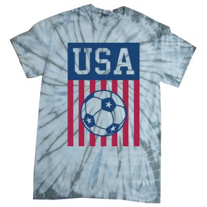 USA Soccer American Soccer Fan Tie-Dye T-Shirt