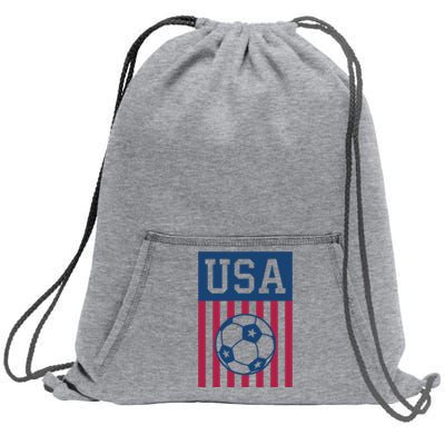 USA Soccer American Soccer Fan Sweatshirt Cinch Pack Bag