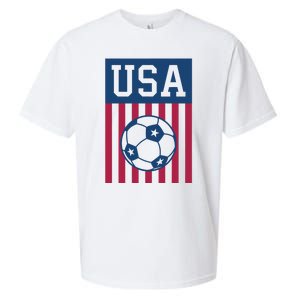 USA Soccer American Soccer Fan Sueded Cloud Jersey T-Shirt