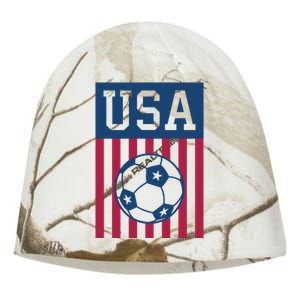 USA Soccer American Soccer Fan Kati - Camo Knit Beanie