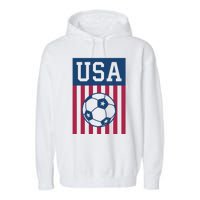 USA Soccer American Soccer Fan Garment-Dyed Fleece Hoodie