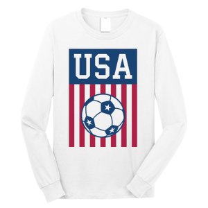 USA Soccer American Soccer Fan Long Sleeve Shirt