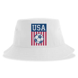 USA Soccer American Soccer Fan Sustainable Bucket Hat