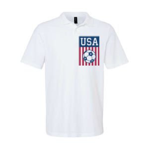 USA Soccer American Soccer Fan Softstyle Adult Sport Polo