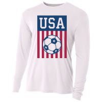 USA Soccer American Soccer Fan Cooling Performance Long Sleeve Crew