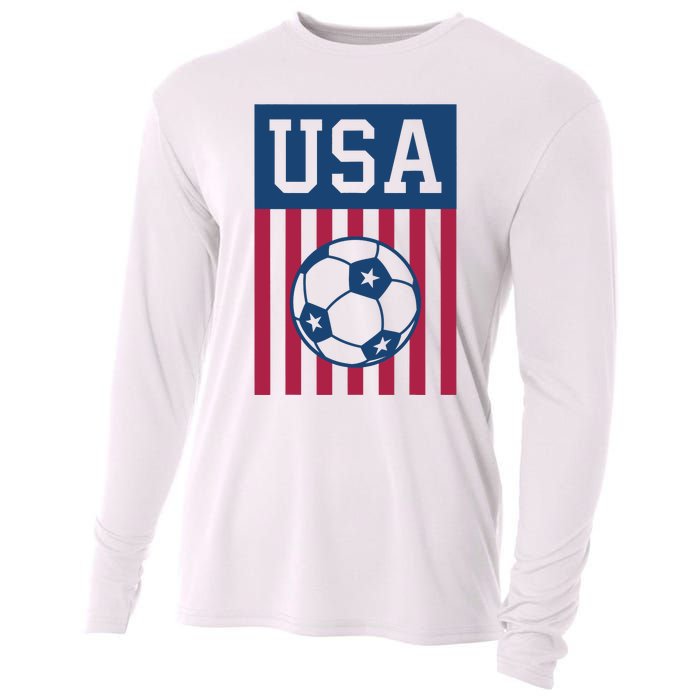 USA Soccer American Soccer Fan Cooling Performance Long Sleeve Crew