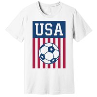 USA Soccer American Soccer Fan Premium T-Shirt