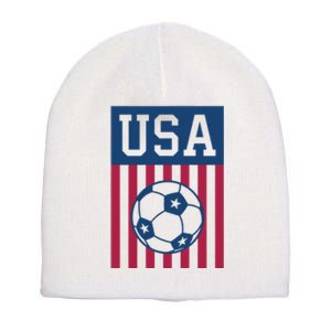 USA Soccer American Soccer Fan Short Acrylic Beanie