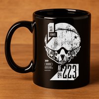 USAF Superior Pilot Helmet  11oz C Handle Ceramic Mug
