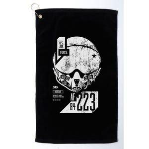 USAF Superior Pilot Helmet  Platinum Collection Golf Towel