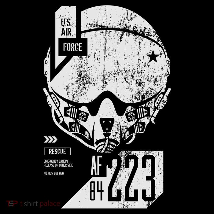 USAF Superior Pilot Helmet  Women's V-Neck T-Shirt