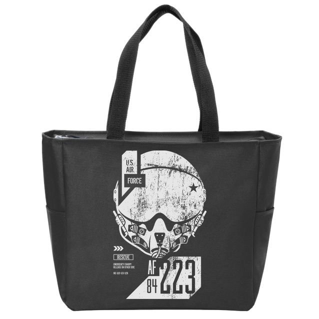 USAF Superior Pilot Helmet  Zip Tote Bag