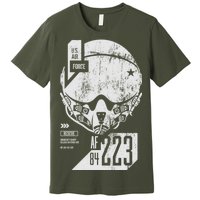 USAF Superior Pilot Helmet  Premium T-Shirt