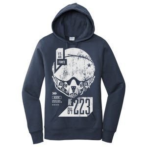 USAF Superior Pilot Helmet  Women's Pullover Hoodie