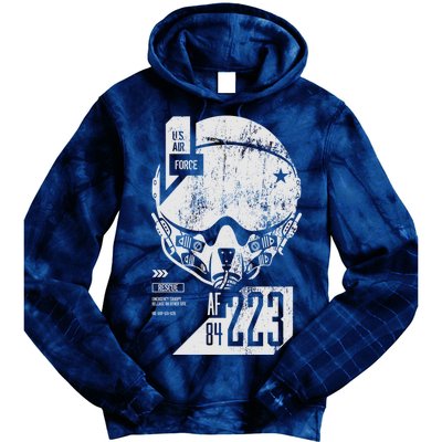 USAF Superior Pilot Helmet  Tie Dye Hoodie