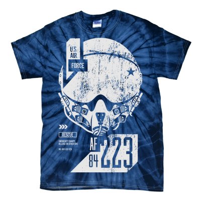 USAF Superior Pilot Helmet  Tie-Dye T-Shirt