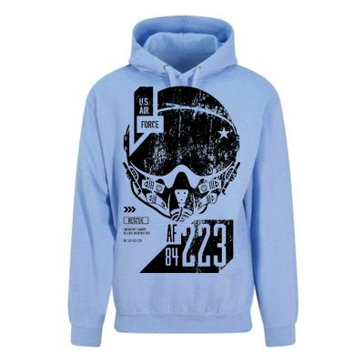 USAF Superior Pilot Helmet  Unisex Surf Hoodie