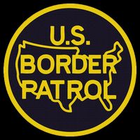 United States Border Patrol Immigration Border Wall Button