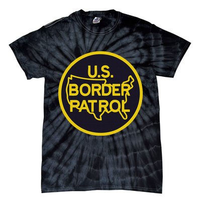 United States Border Patrol Immigration Border Wall Tie-Dye T-Shirt