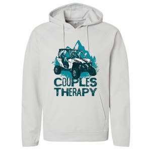 UTV Side By Side Couples Therapy  Performance Fleece Hoodie