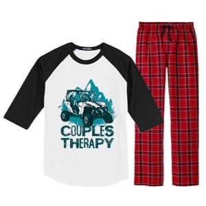 UTV Side By Side Couples Therapy  Raglan Sleeve Pajama Set