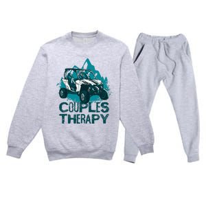 UTV Side By Side Couples Therapy  Premium Crewneck Sweatsuit Set