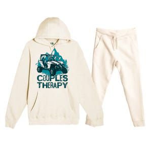 UTV Side By Side Couples Therapy  Premium Hooded Sweatsuit Set