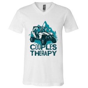 UTV Side By Side Couples Therapy  V-Neck T-Shirt