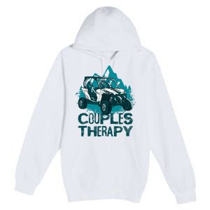 UTV Side By Side Couples Therapy  Premium Pullover Hoodie