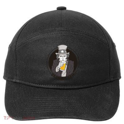 Uncle Sam Beer 7-Panel Snapback Hat