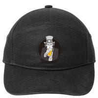 Uncle Sam Beer 7-Panel Snapback Hat