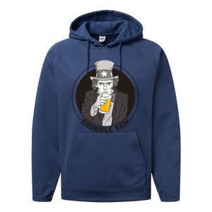 Uncle Sam Beer Performance Fleece Hoodie