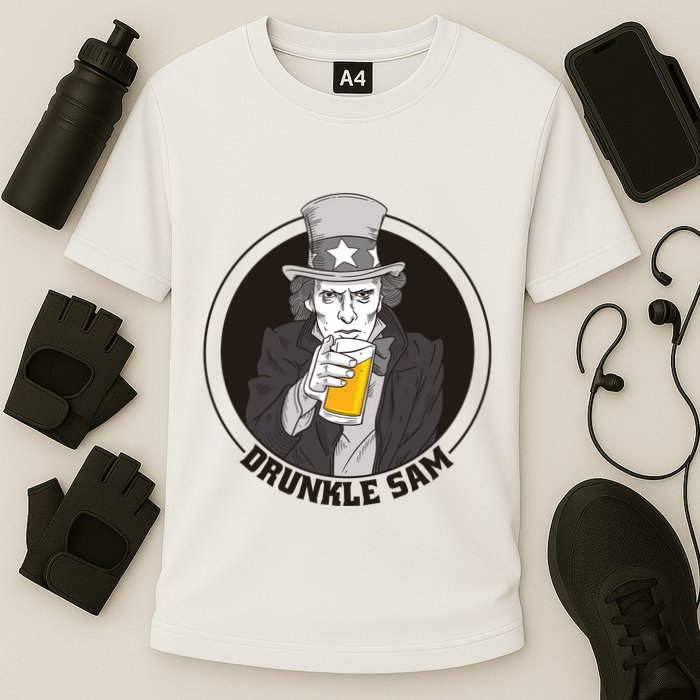 Uncle Sam Beer Cooling Performance Crew T-Shirt