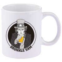 Uncle Sam Beer 11oz C Handle Ceramic Mug