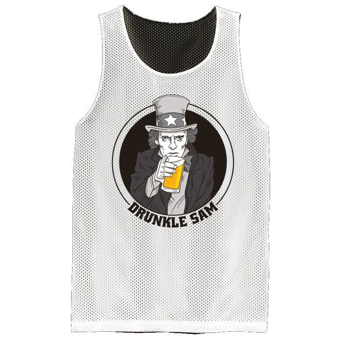 Uncle Sam Beer Mesh Reversible Basketball Jersey Tank