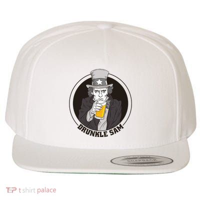 Uncle Sam Beer Wool Snapback Cap