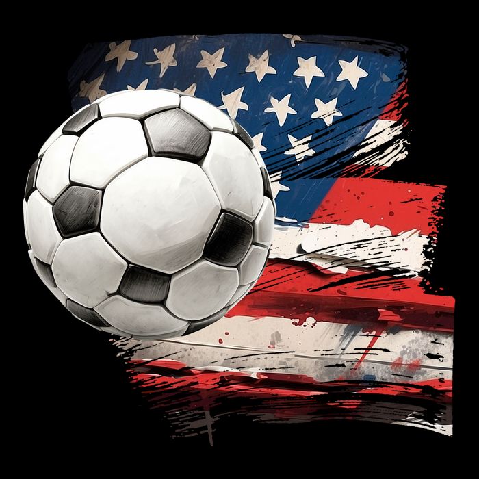 Usa Soccer Ball And Flag Mug