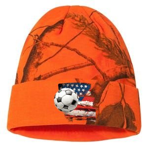 Usa Soccer Ball And Flag Kati Licensed 12" Camo Beanie