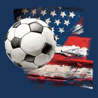 Usa Soccer Ball And Flag Cool Comfort Performance Bucket Hat