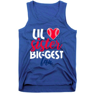 Ul Sister Biggest Fan In Baseball Meaningful Gift Tank Top