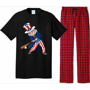 Uncle Sam Baseball 4th Of July Patriotic Pajama Set