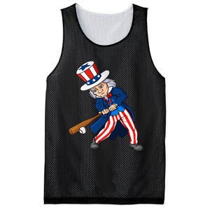 Uncle Sam Baseball 4th Of July Patriotic Mesh Reversible Basketball Jersey Tank