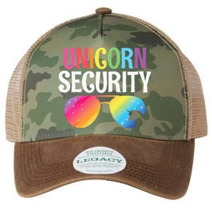 Unicorn Security Birthday Family Halloween Costume Mom Dad Legacy Tie Dye Trucker Hat