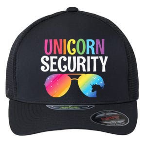 Unicorn Security Birthday Family Halloween Costume Mom Dad Flexfit Unipanel Trucker Cap