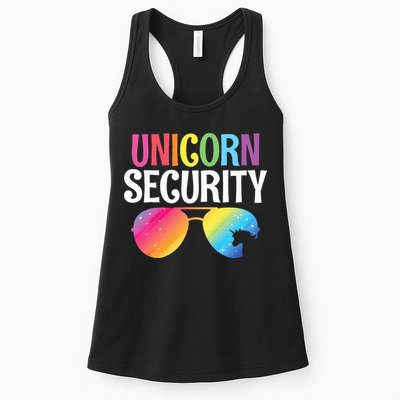 Unicorn Security Birthday Family Halloween Costume Mom Dad Womens Tank Top