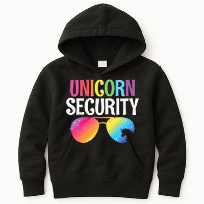 Unicorn Security Birthday Family Halloween Costume Mom Dad Kids Hoodie
