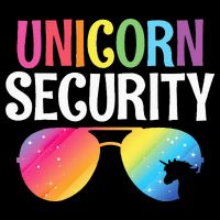 Unicorn Security Birthday Family Halloween Costume Mom Dad Kids T-Shirt