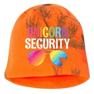 Unicorn Security Birthday Family Halloween Costume Mom Dad Kati - Camo Knit Beanie