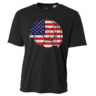 USA Soccer Ball Flag Jersey Cooling Performance Crew T-Shirt