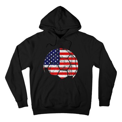 USA Soccer Ball Flag Jersey Hoodie